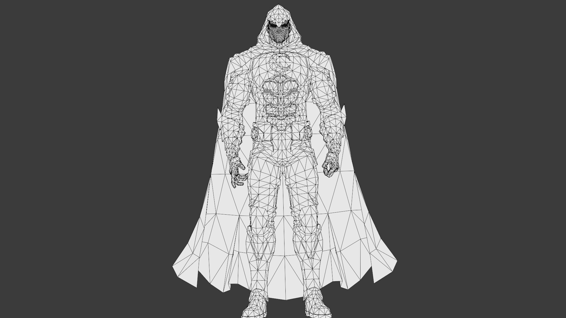 Moon Knight Vigilante 3D Model PBR Textured Game-Ready Low-poly 3D model_33