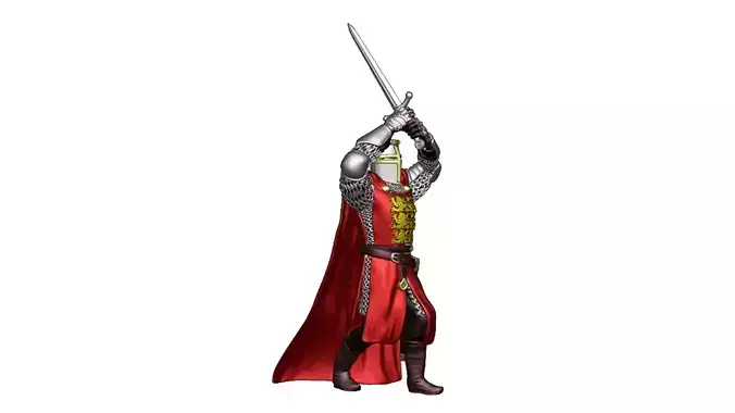 English crusader Infantry 7 3D print model
