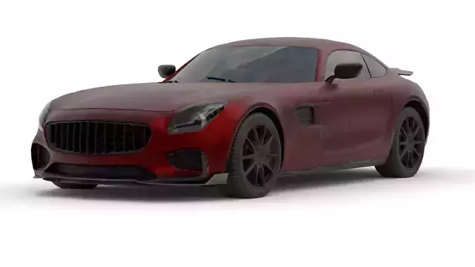 Mercedes Benz AMG Sports Car 3D Model Realistic High Detail 