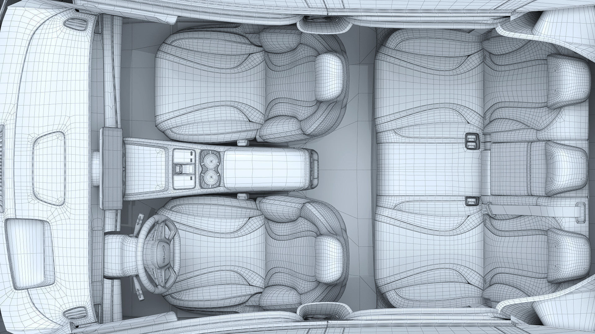 2025 BYD Sea lion 07 EV with interior 3D model_47