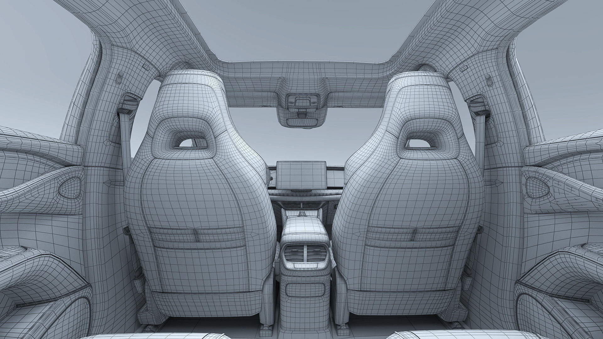 2025 BYD Sea lion 07 EV with interior 3D model_45