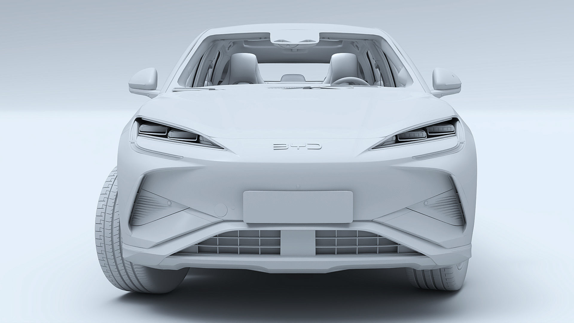 2025 BYD Sea lion 07 EV with interior 3D model_26