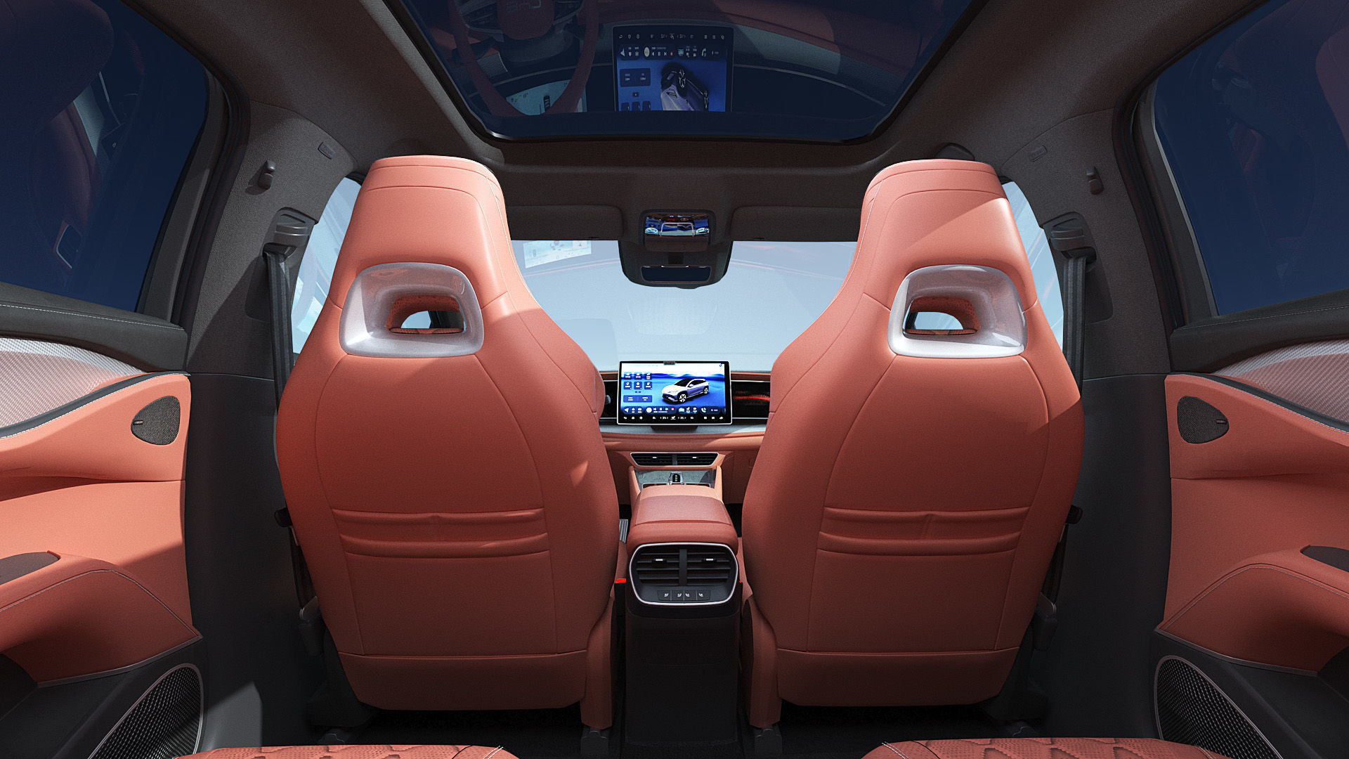 2025 BYD Sea lion 07 EV with interior 3D model_16