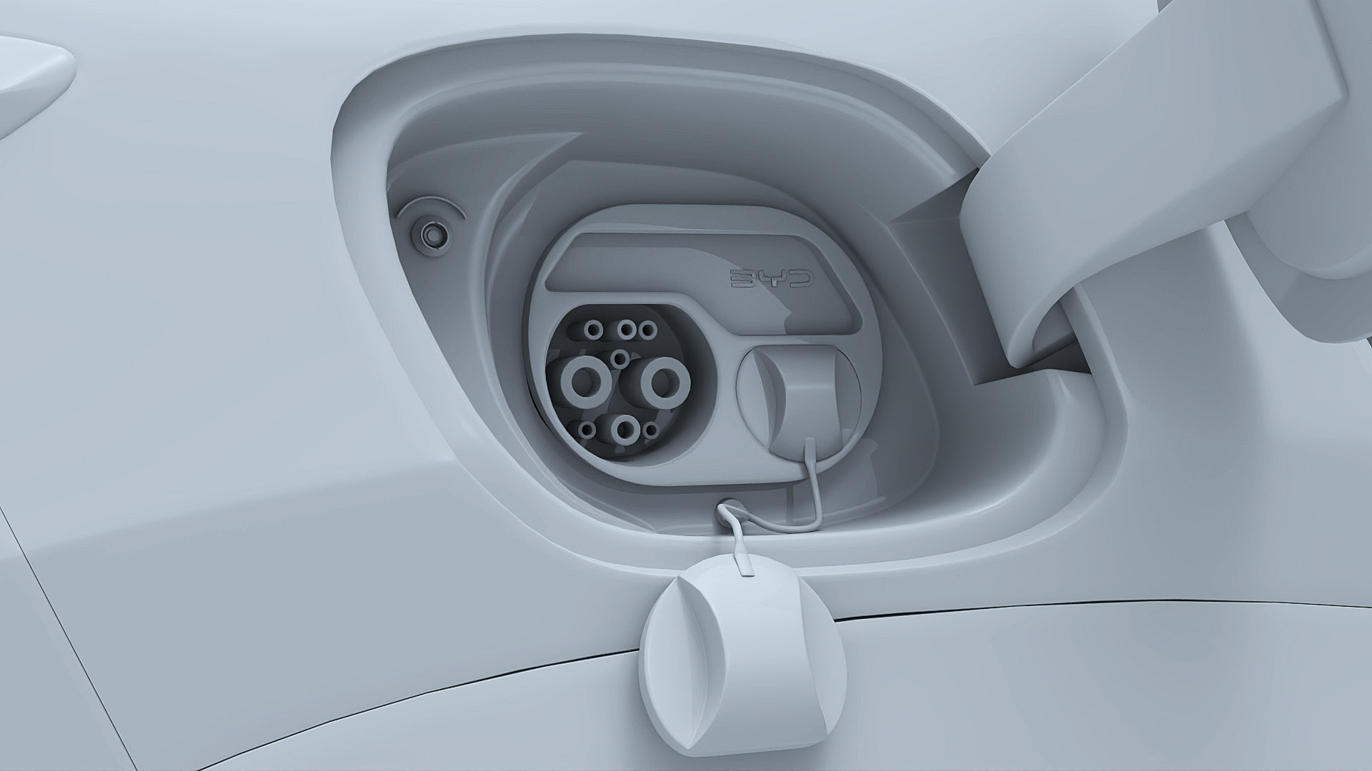 2025 BYD Sea lion 07 EV with interior 3D model_32