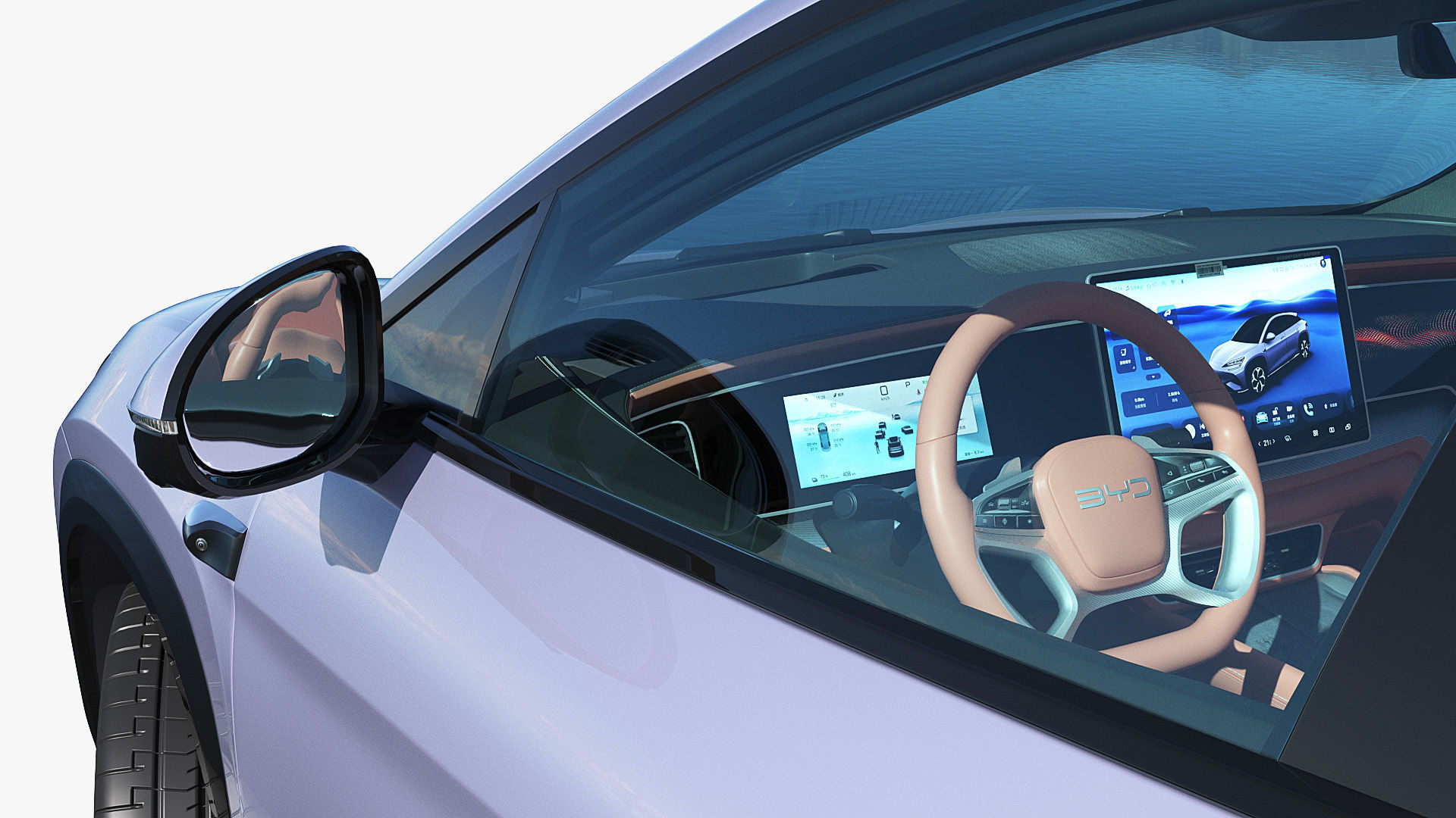 2025 BYD Sea lion 07 EV with interior 3D model_12