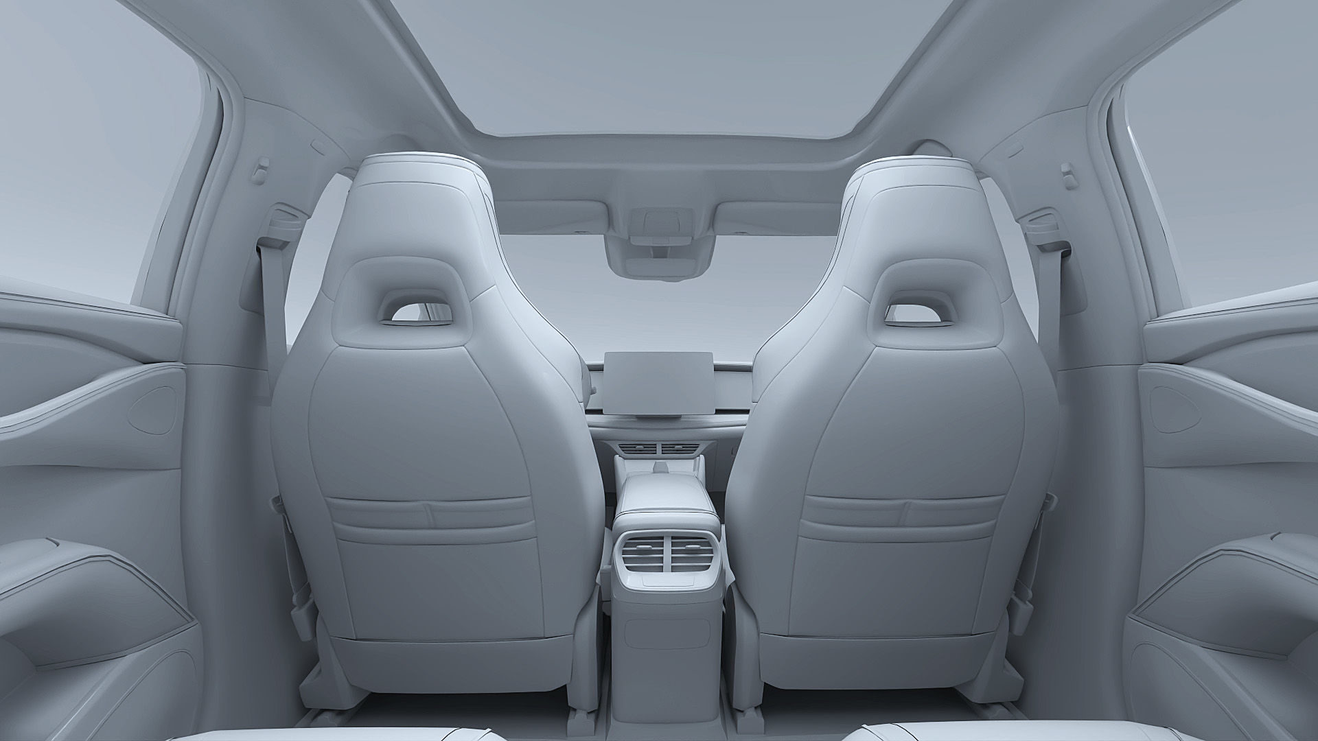 2025 BYD Sea lion 07 EV with interior 3D model_44