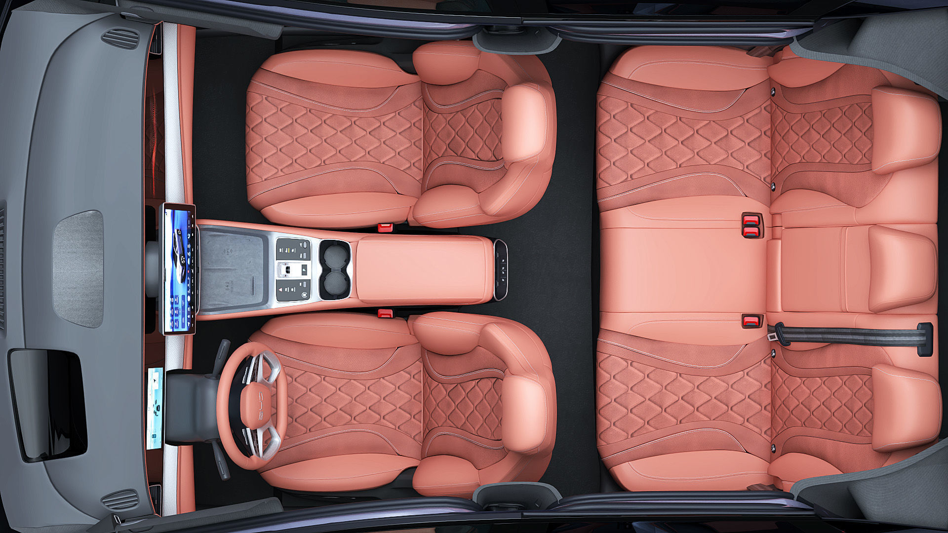 2025 BYD Sea lion 07 EV with interior 3D model_18