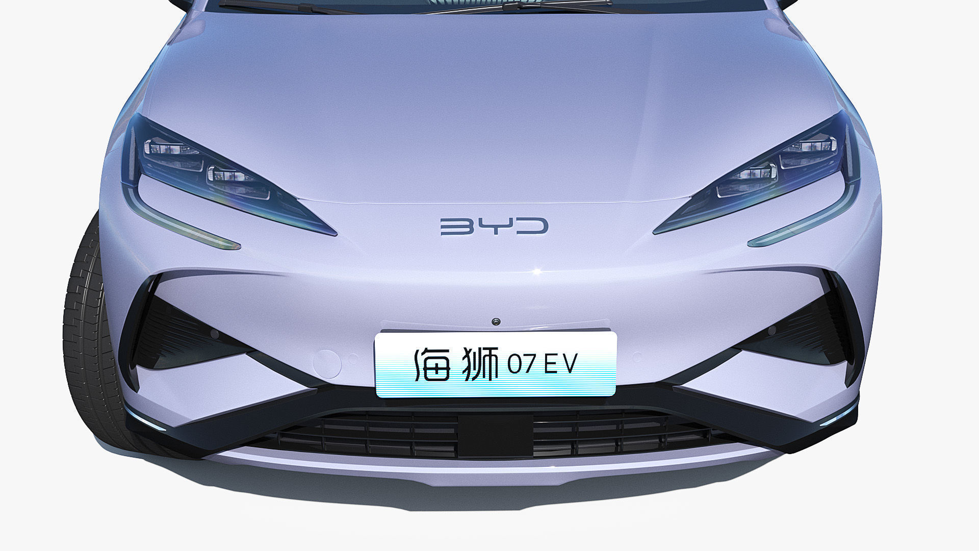 2025 BYD Sea lion 07 EV with interior 3D model_5