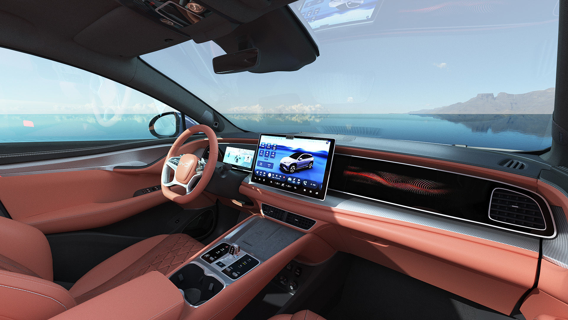 2025 BYD Sea lion 07 EV with interior 3D model_15