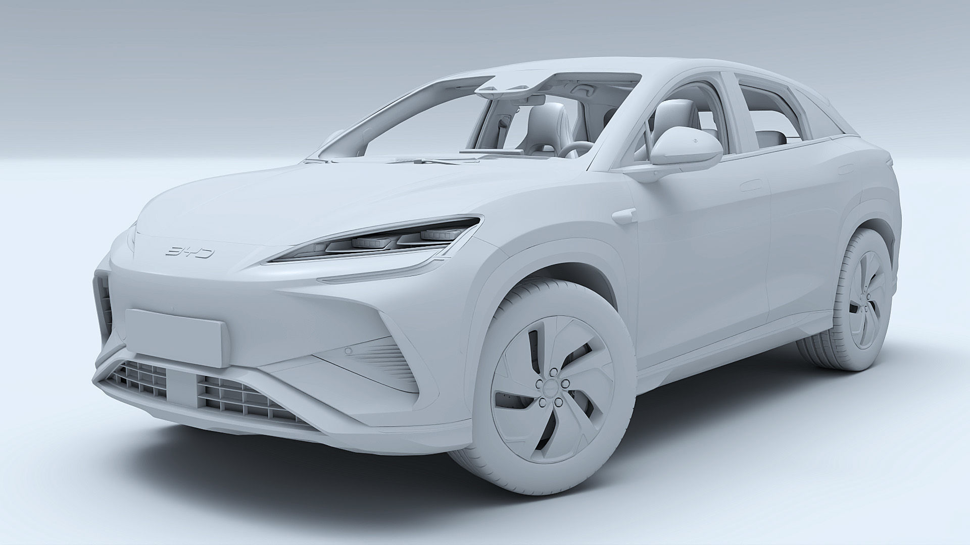 2025 BYD Sea lion 07 EV with interior 3D model_24