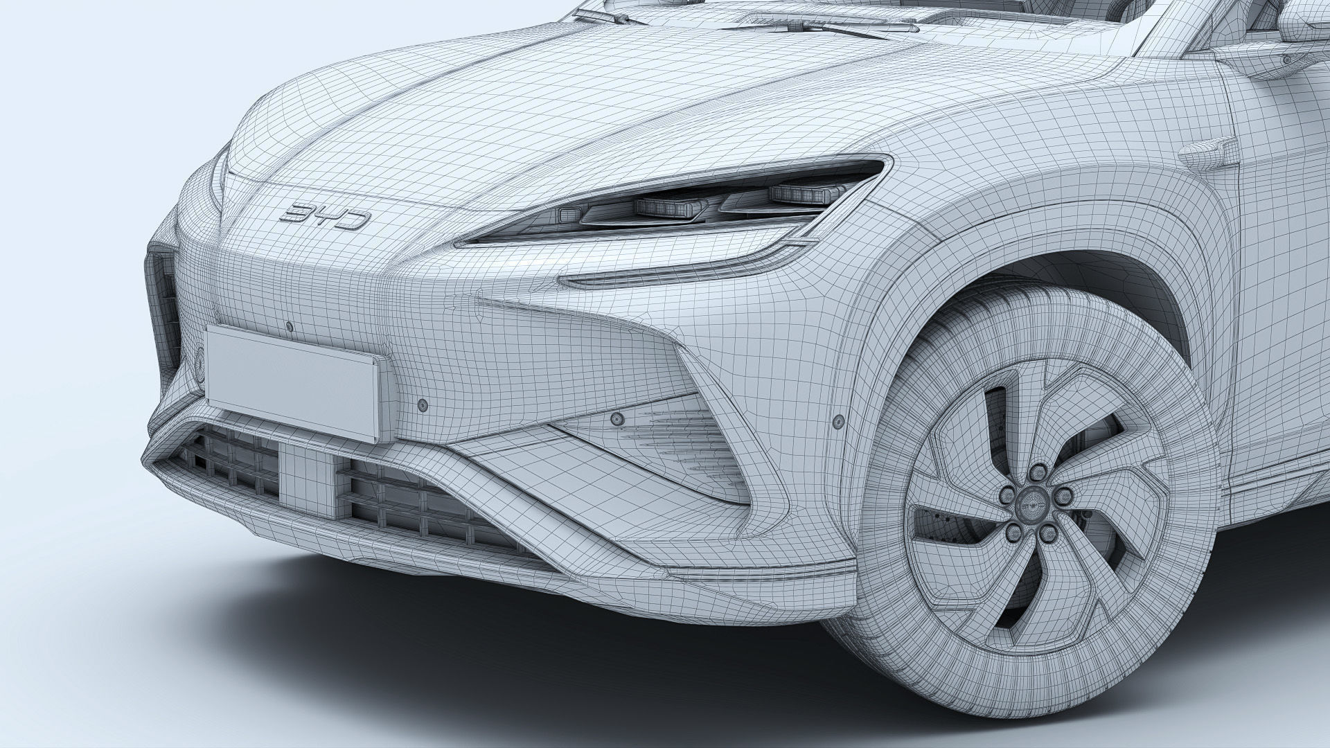 2025 BYD Sea lion 07 EV with interior 3D model_29