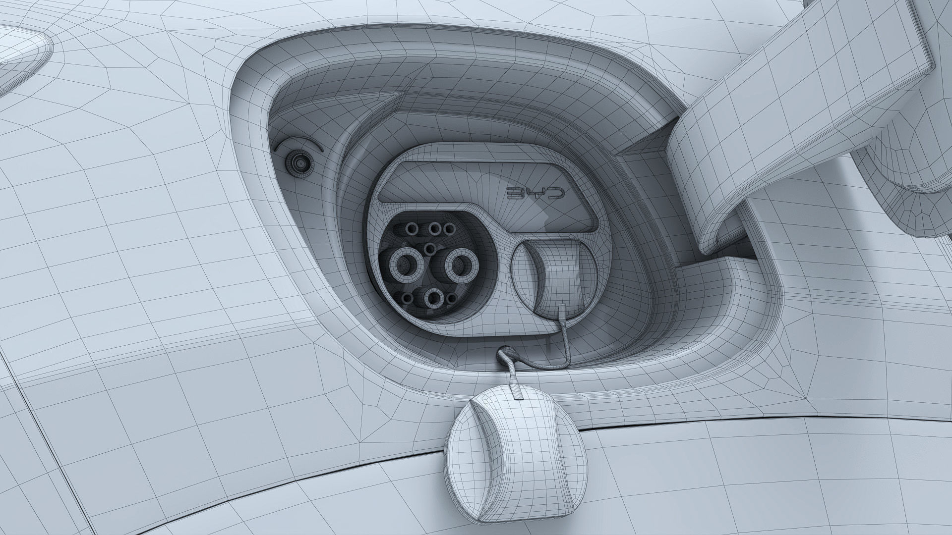 2025 BYD Sea lion 07 EV with interior 3D model_33