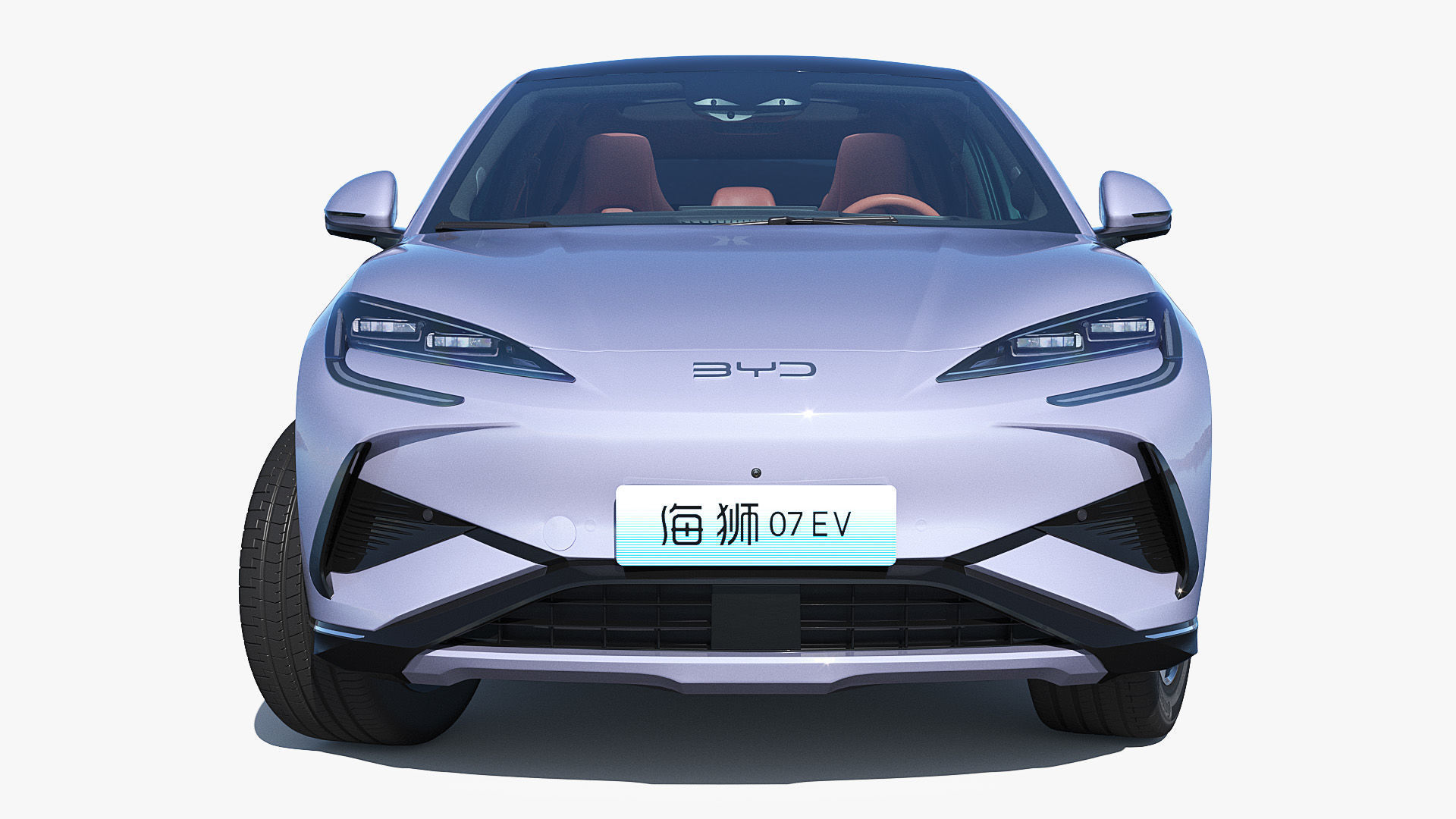 2025 BYD Sea lion 07 EV with interior 3D model_4