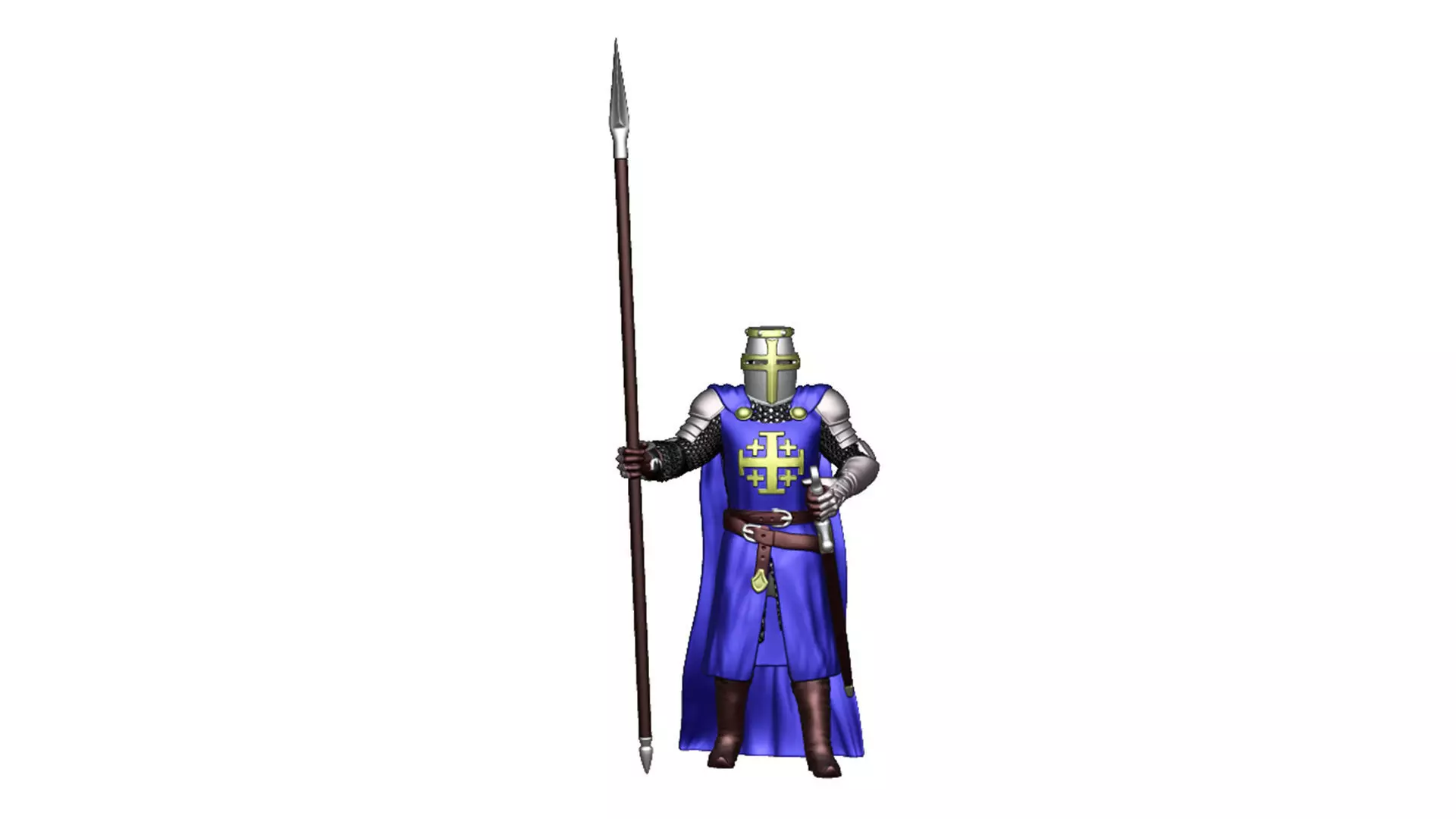 Order of the Holy Sepulcher of Jerusalem crusader Infantry 2 3D print model