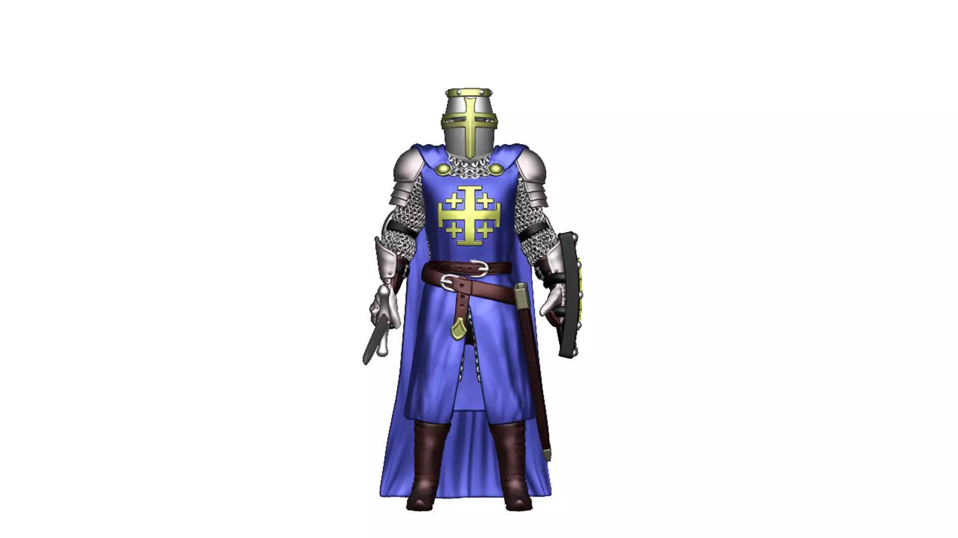 Order of the Holy Sepulcher of Jerusalem crusader Infantry 3 3D print model