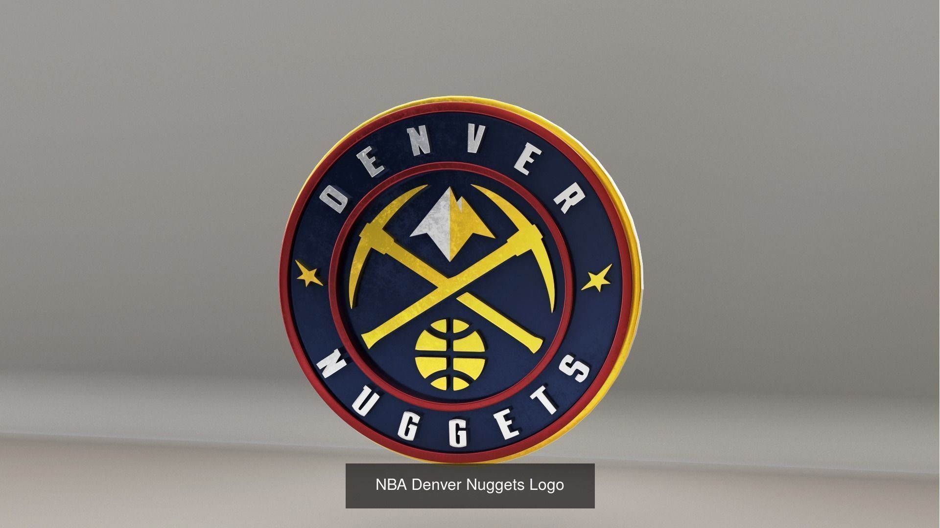 NBA Northwest Division Teams Logos 3D Model Collection_6