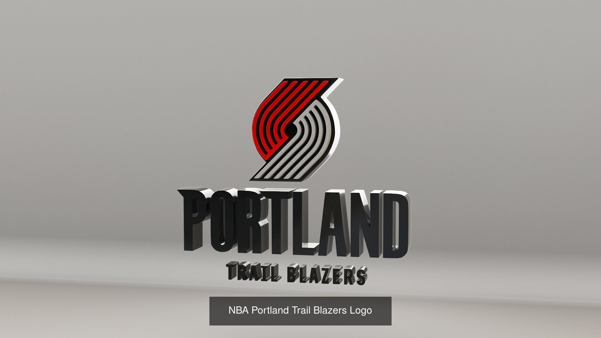 NBA Northwest Division Teams Logos 3D Model Collection_9