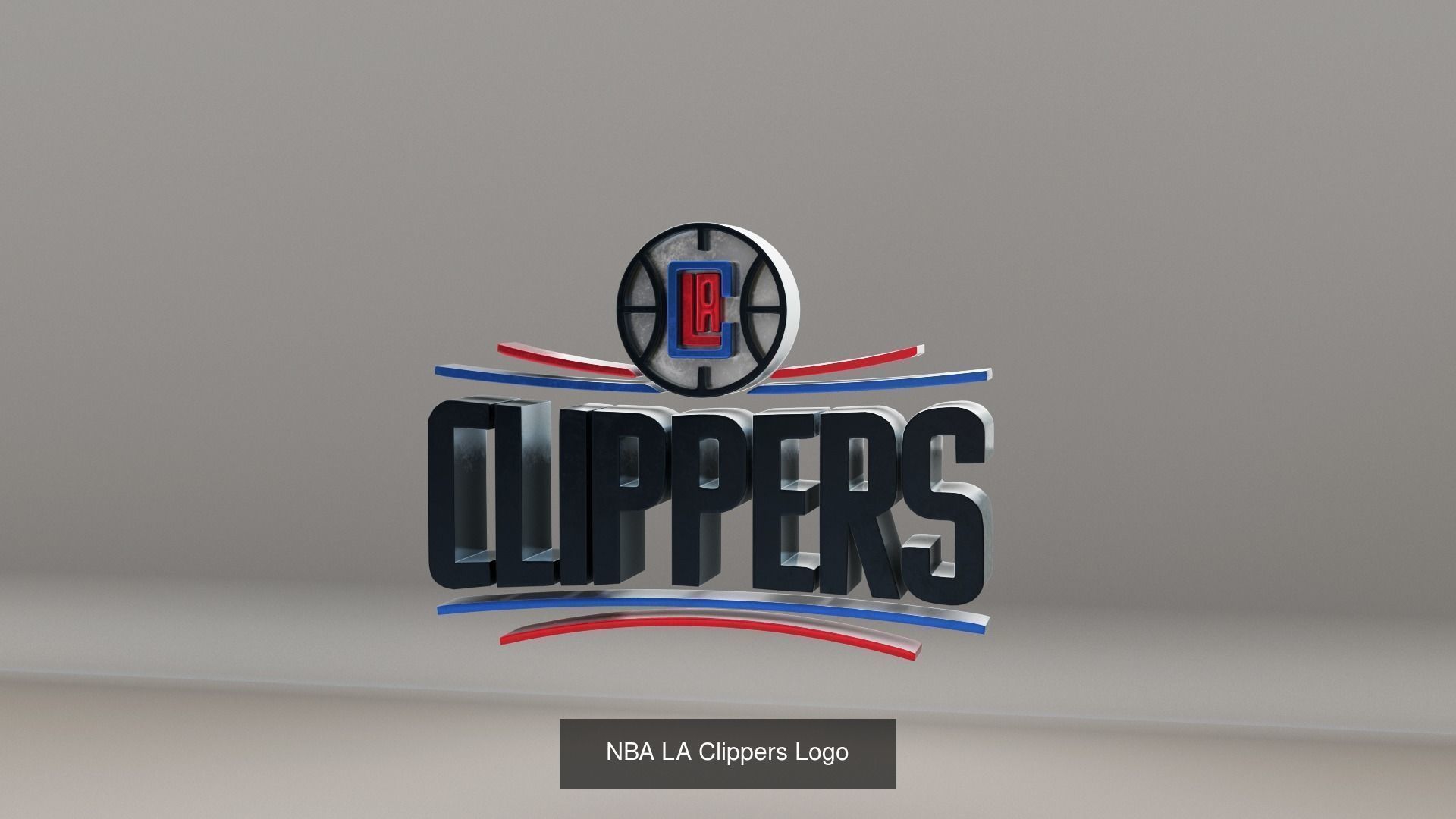 NBA Pacific Division Teams Logos 3D Model Collection_7