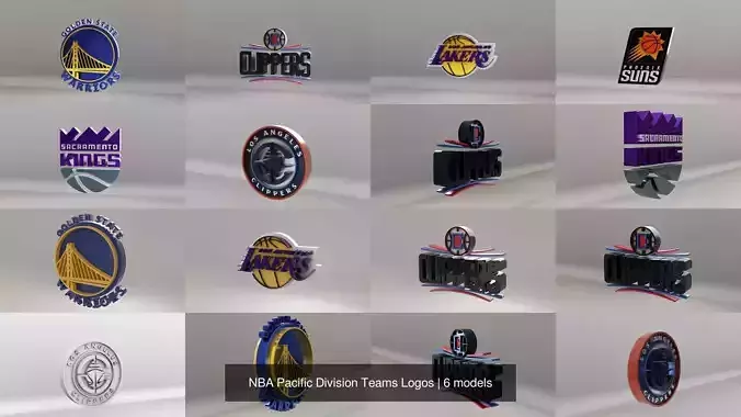 NBA Pacific Division Teams Logos