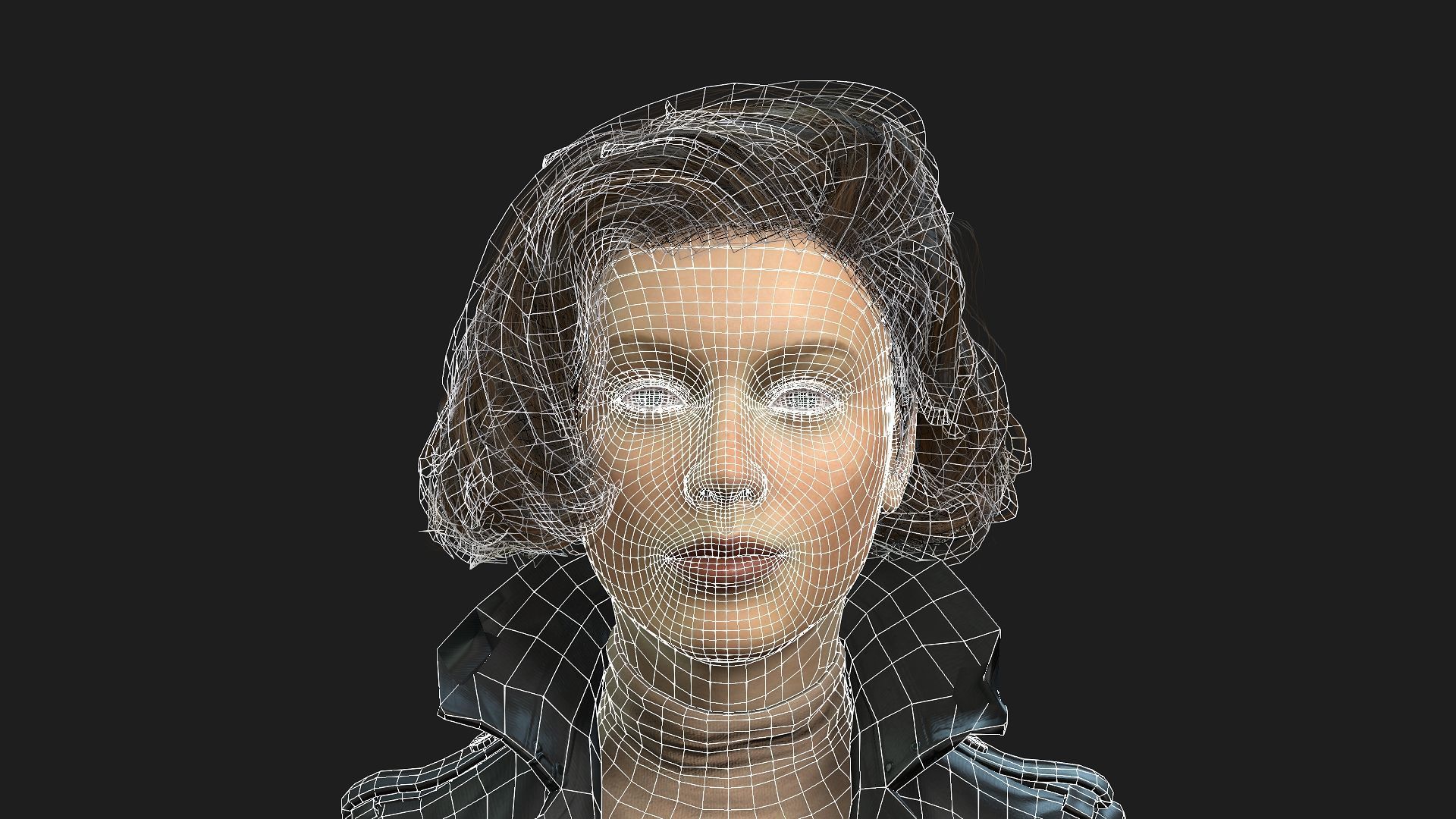 Realistic 3D Model of a Woman 3D model_21