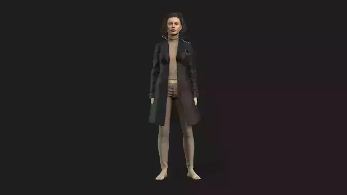 Realistic 3D Model of a Woman