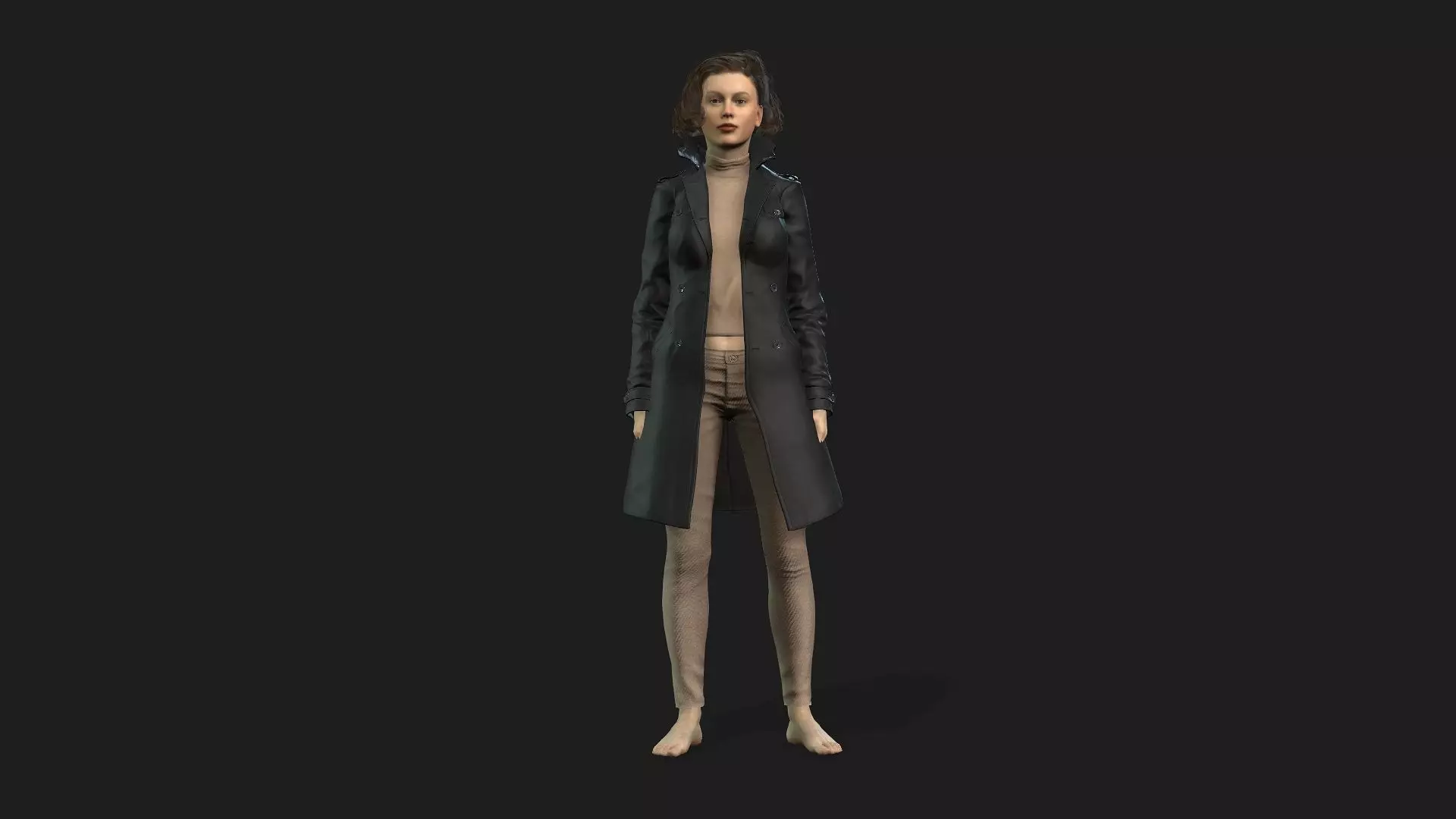 Realistic 3D Model of a Woman 3D model_0
