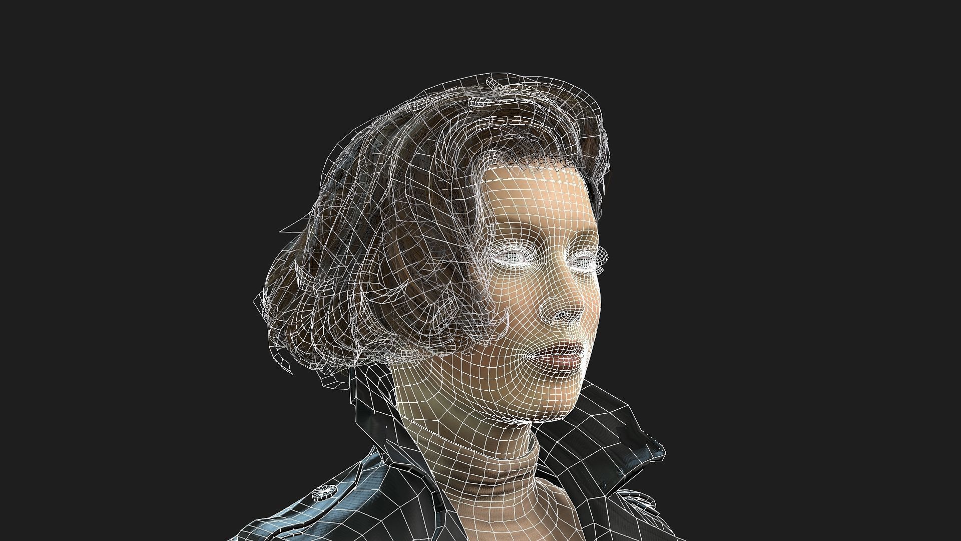 Realistic 3D Model of a Woman 3D model_23