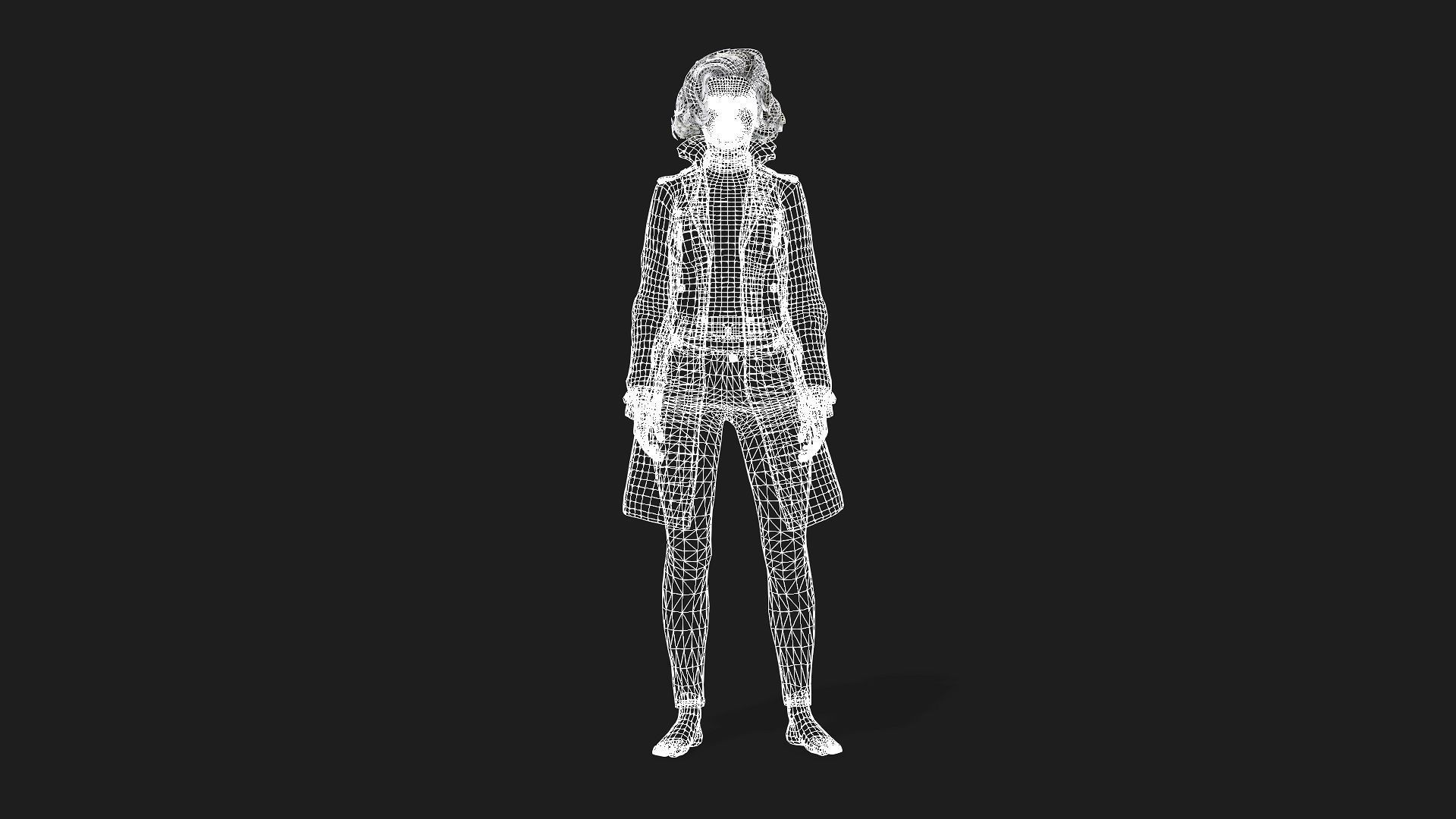 Realistic 3D Model of a Woman 3D model_10