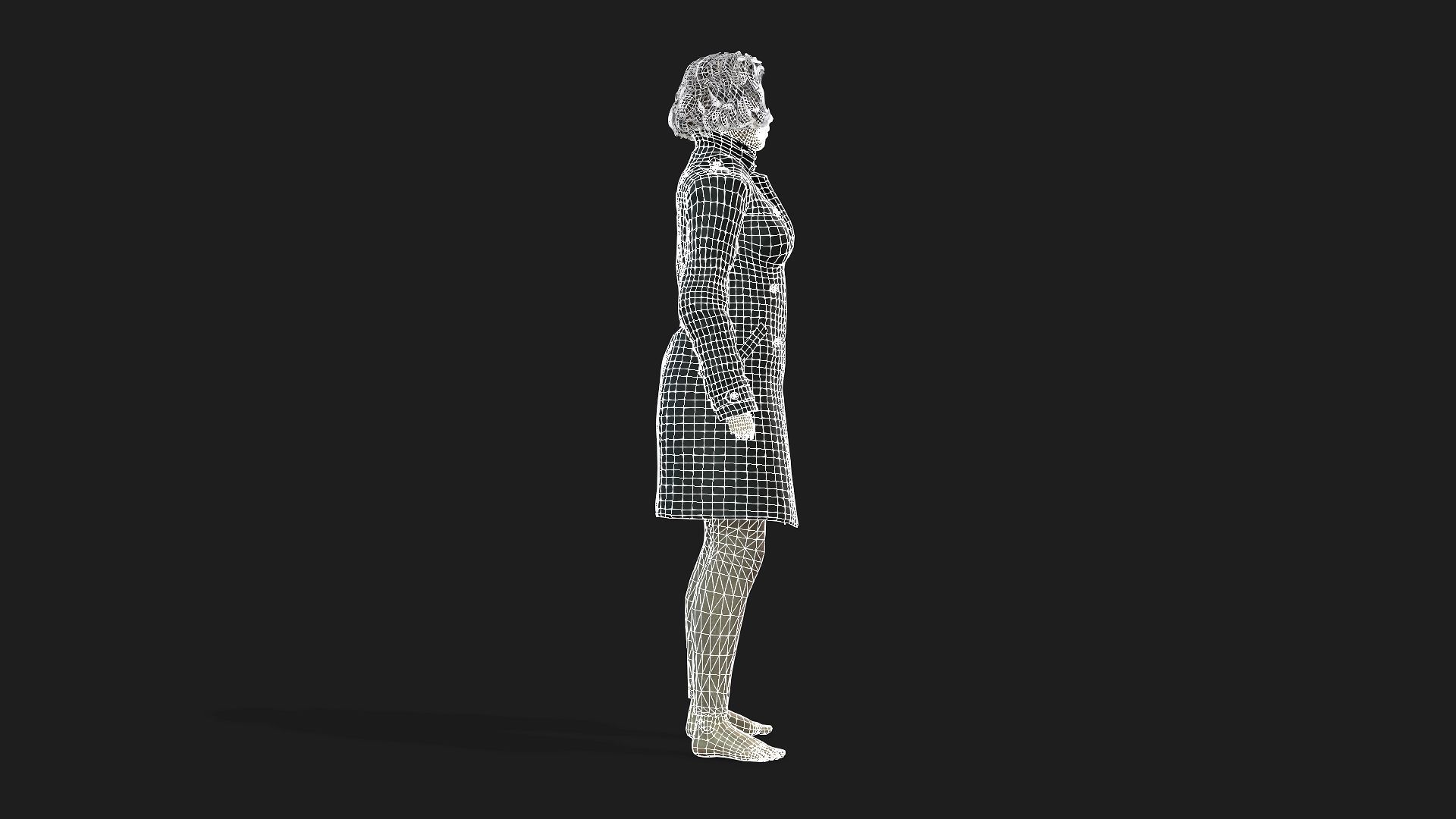 Realistic 3D Model of a Woman 3D model_17