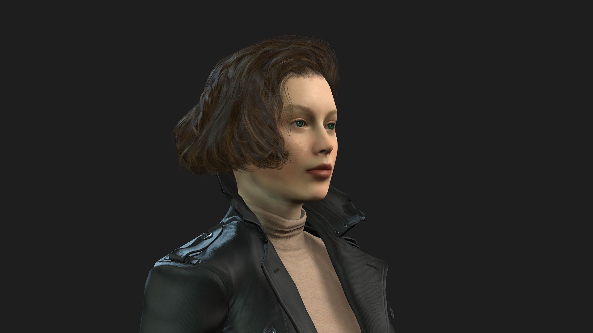 Realistic 3D Model of a Woman 3D model_9