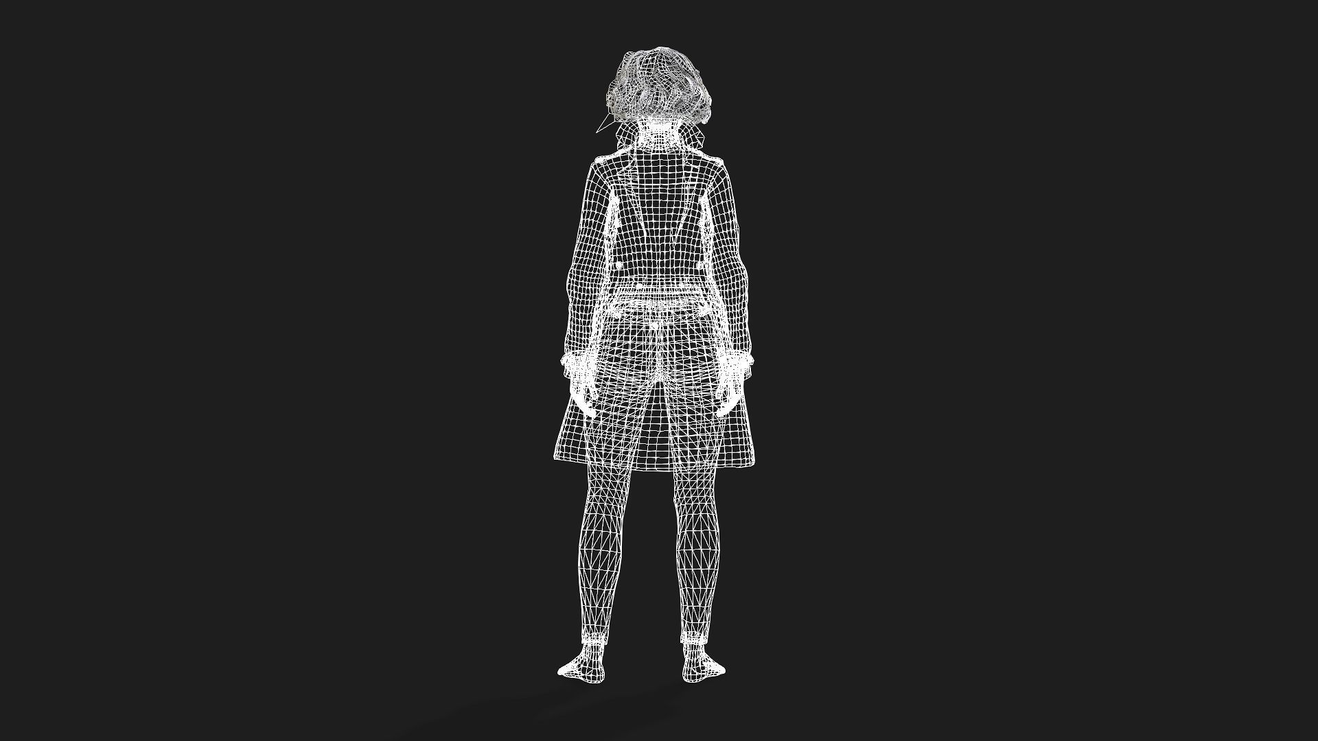 Realistic 3D Model of a Woman 3D model_14