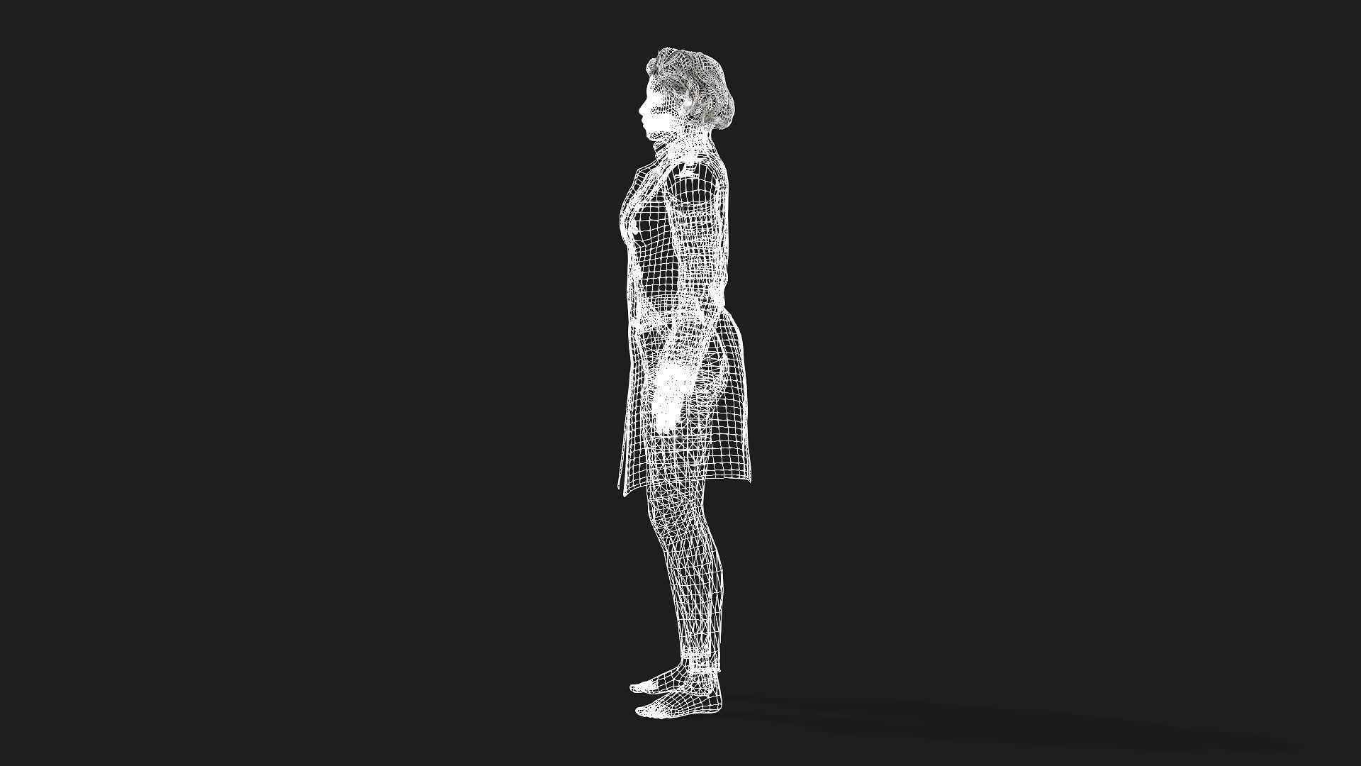 Realistic 3D Model of a Woman 3D model_13