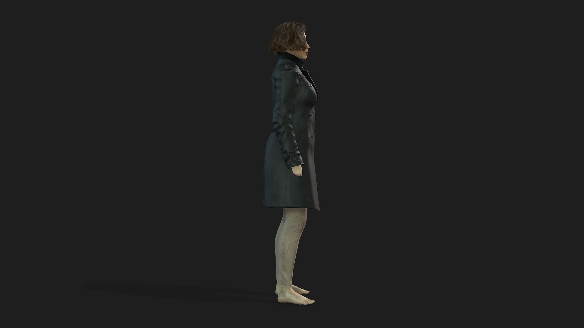 Realistic 3D Model of a Woman 3D model_4