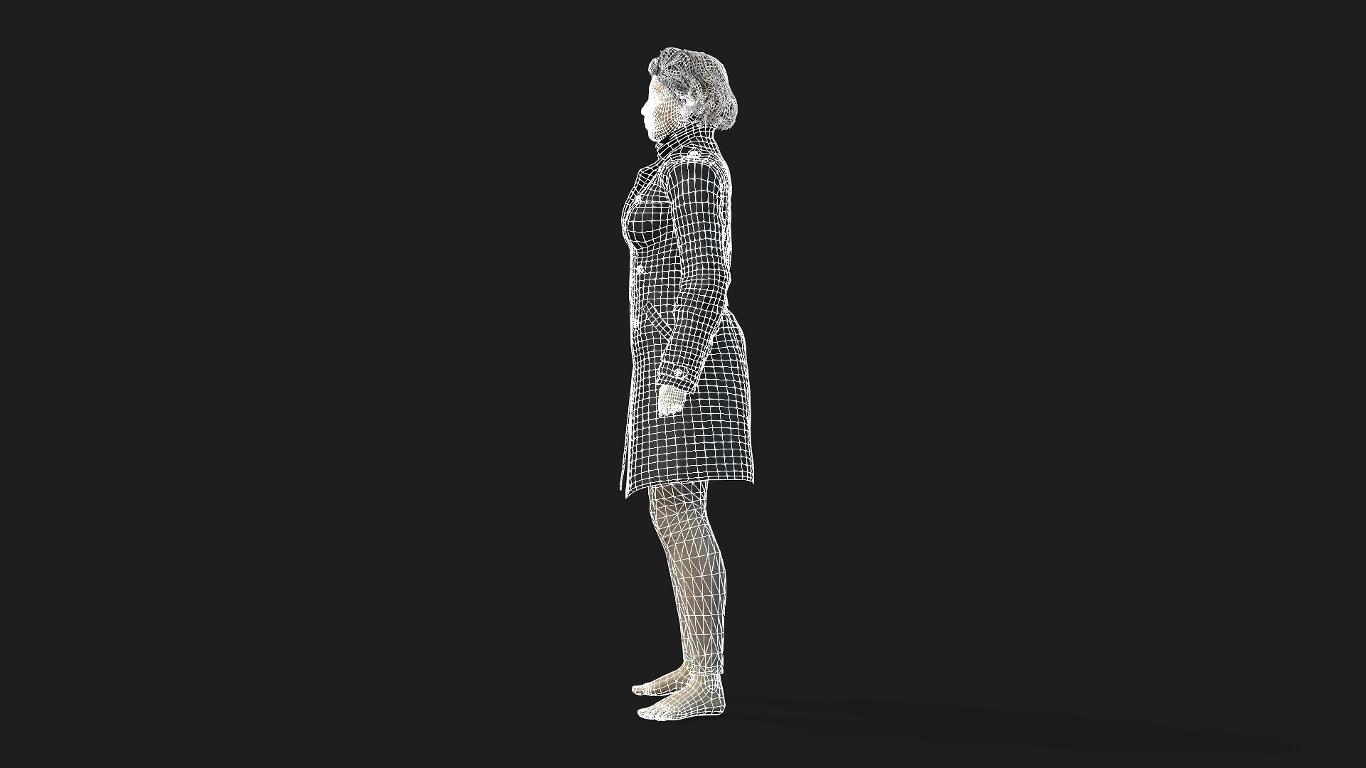 Realistic 3D Model of a Woman 3D model_18