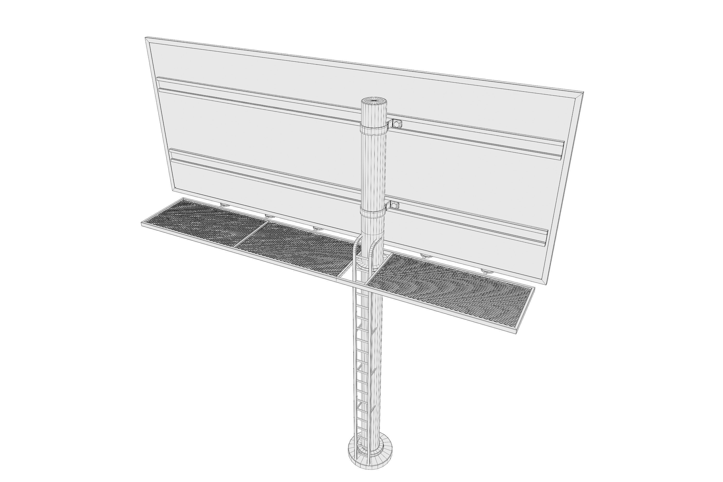 Billboard 01 3D model_8