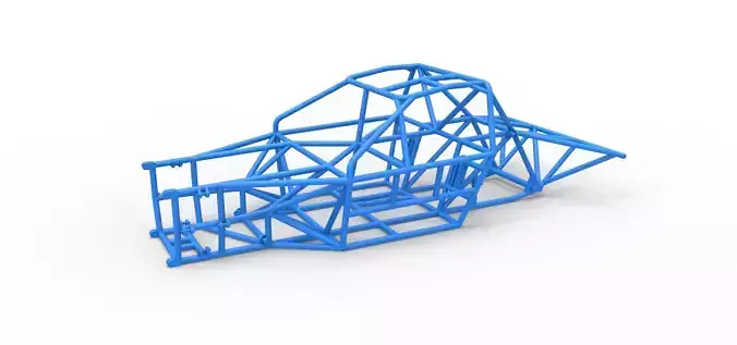 Frame of New Zealand Super Saloon race car Scale 1 to 25