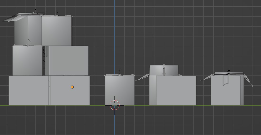 Cardboard Boxes Pile Collection 3D model_15