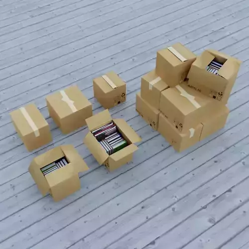 Cardboard Boxes Pile Collection