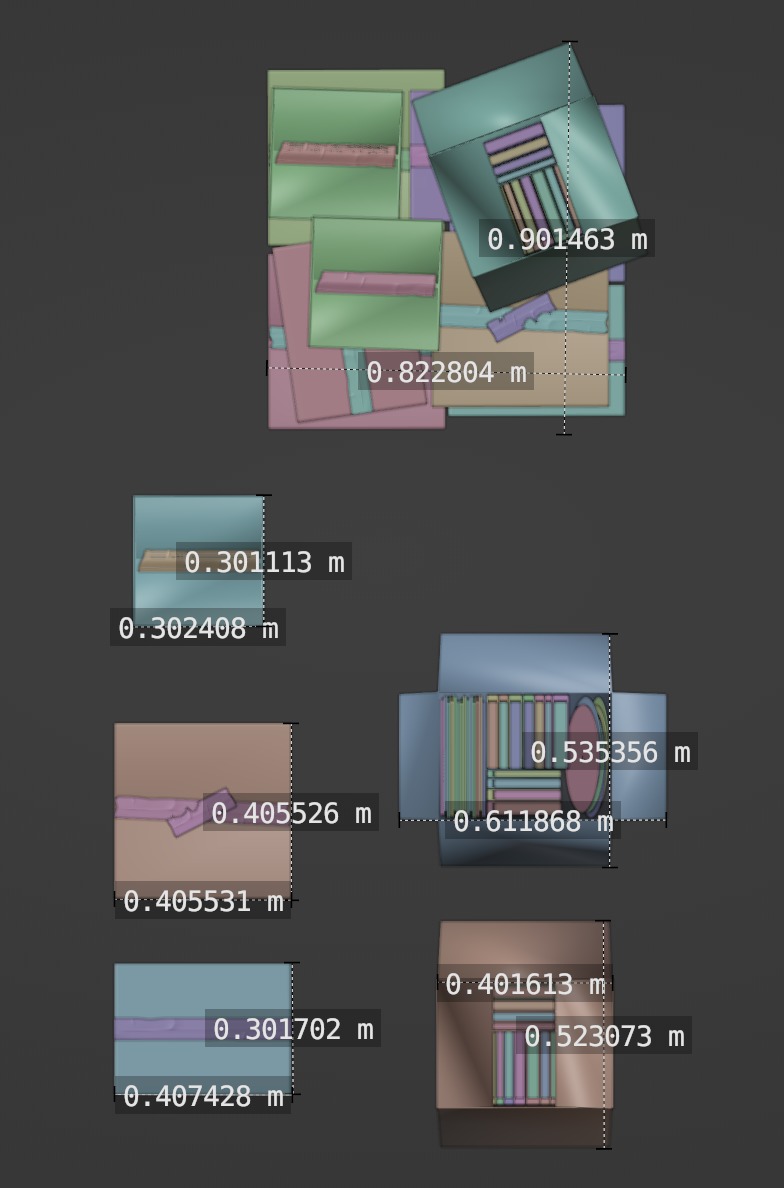 Cardboard Boxes Pile Collection 3D model_7