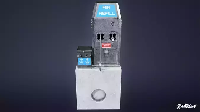 SHOPPING AND GROCERY - Air Pump 01 - LOW POLY