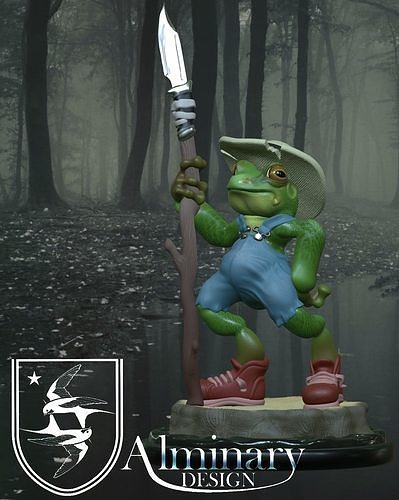 Bullywug - Tabletop Miniature - Free Free 3D print model