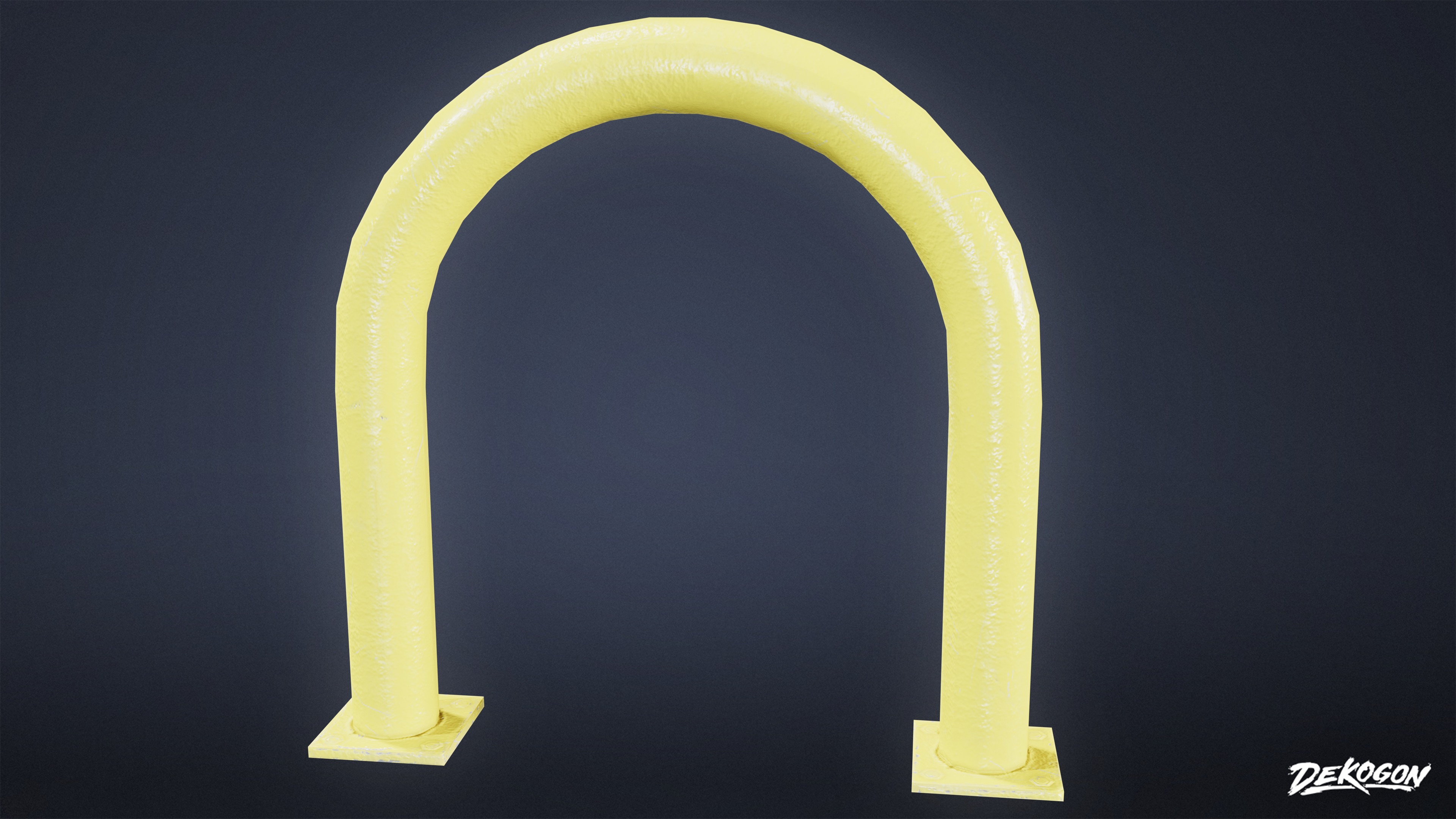 SHOPPING AND GROCERY - Bollards 01 - LOW POLY Low-poly 3D model_5