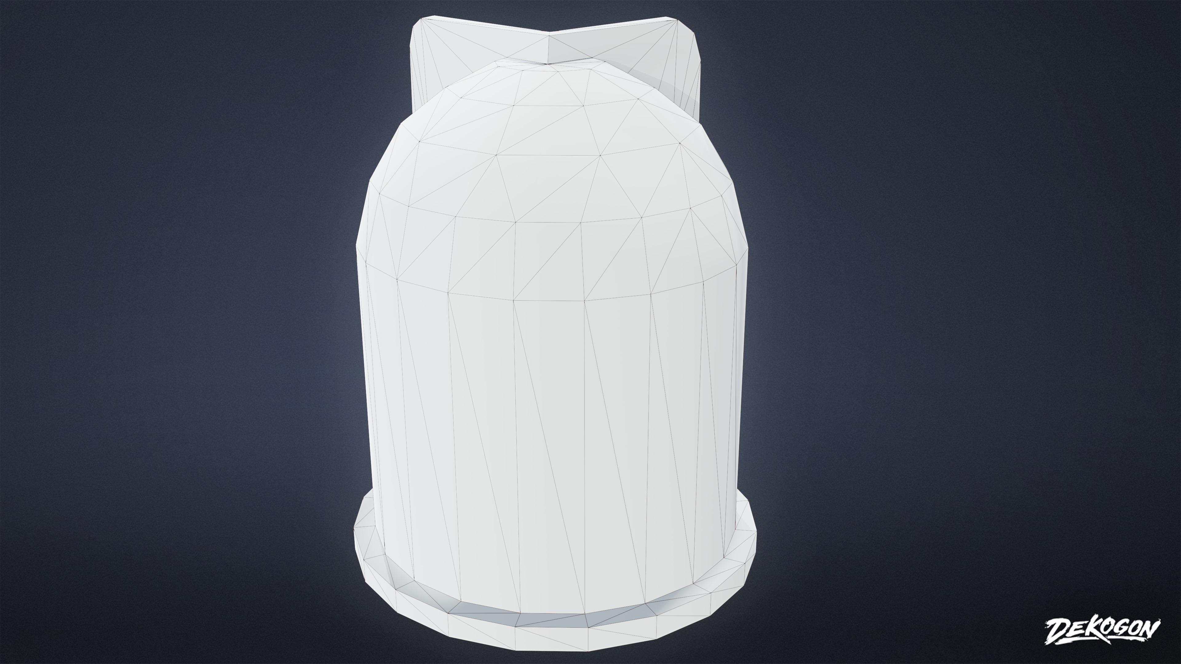SHOPPING AND GROCERY - Bollards 01 - LOW POLY Low-poly 3D model_9