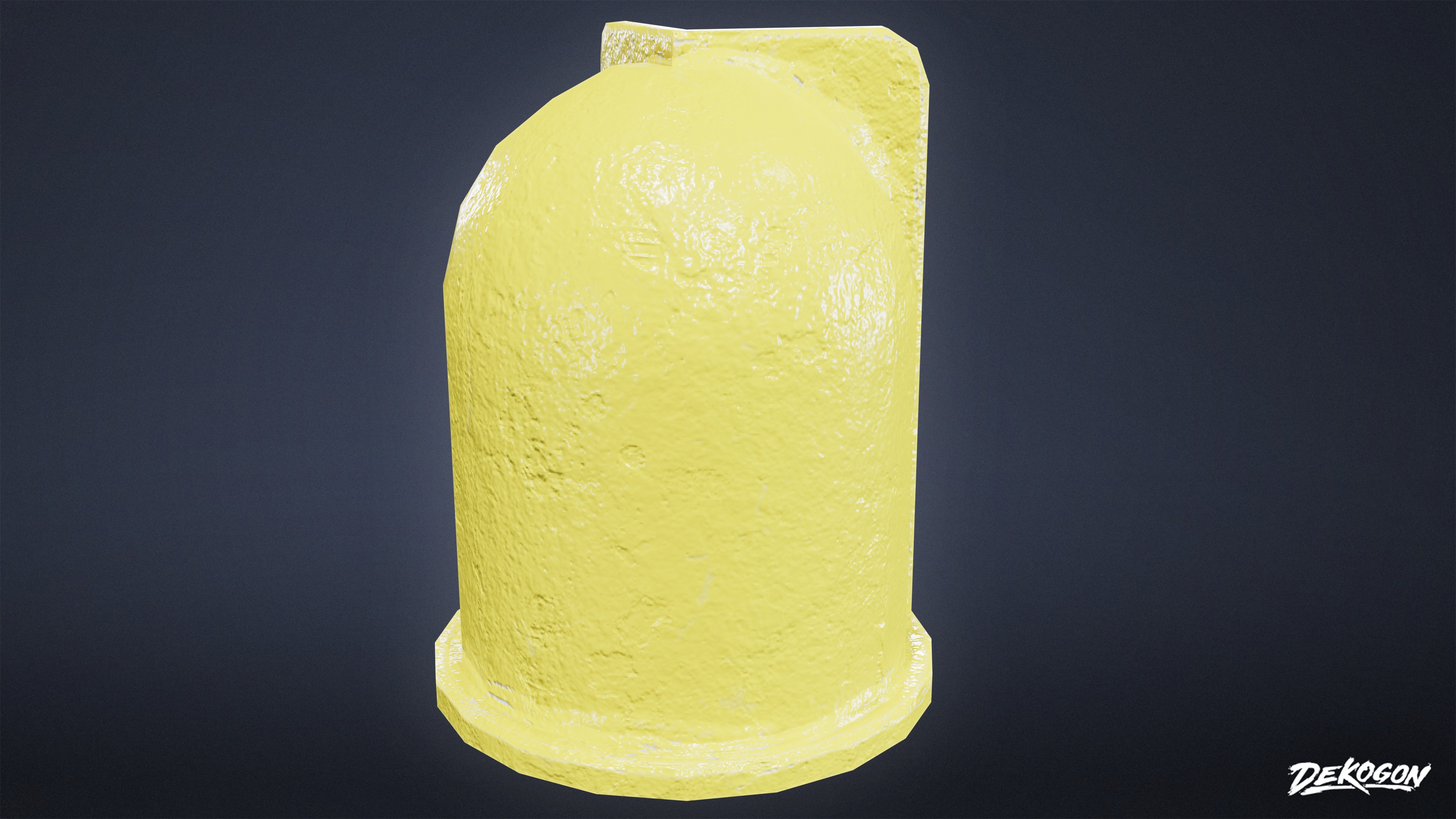 SHOPPING AND GROCERY - Bollards 01 - LOW POLY Low-poly 3D model_3
