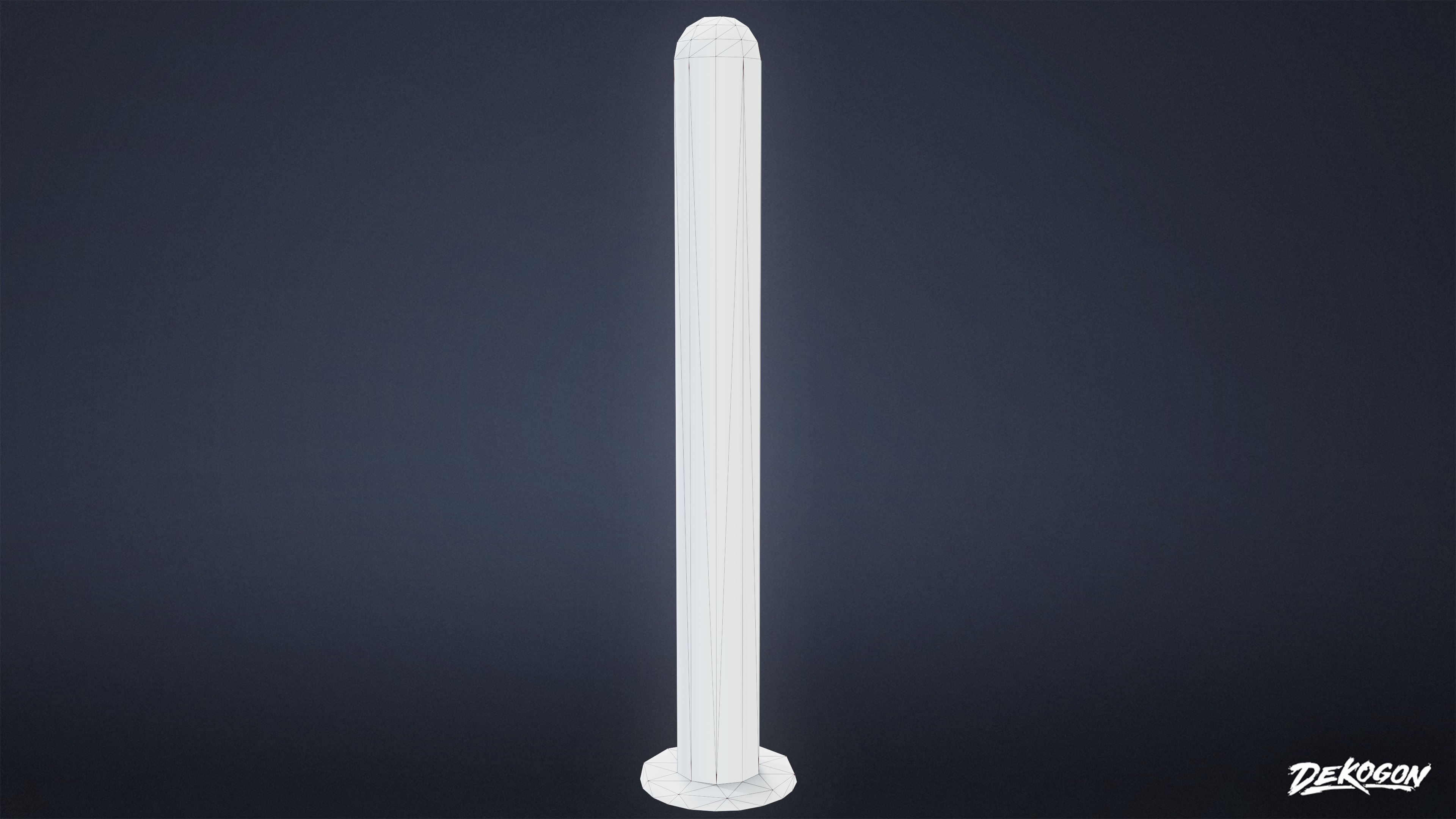 SHOPPING AND GROCERY - Bollards 01 - LOW POLY Low-poly 3D model_7