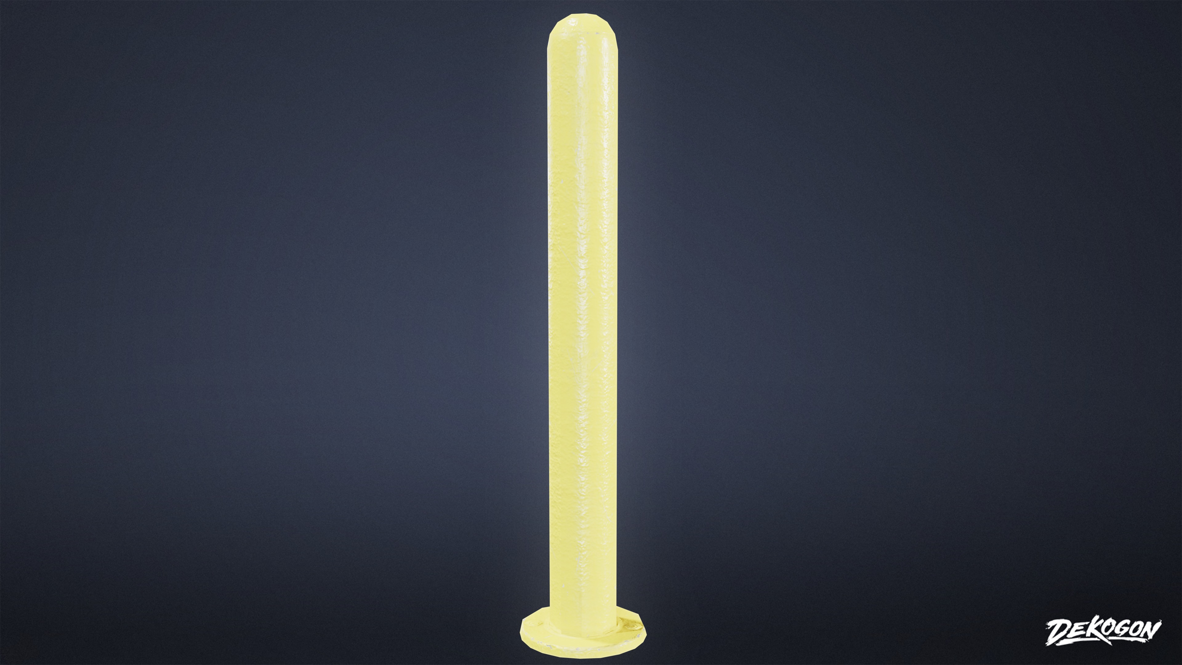 SHOPPING AND GROCERY - Bollards 01 - LOW POLY Low-poly 3D model_6