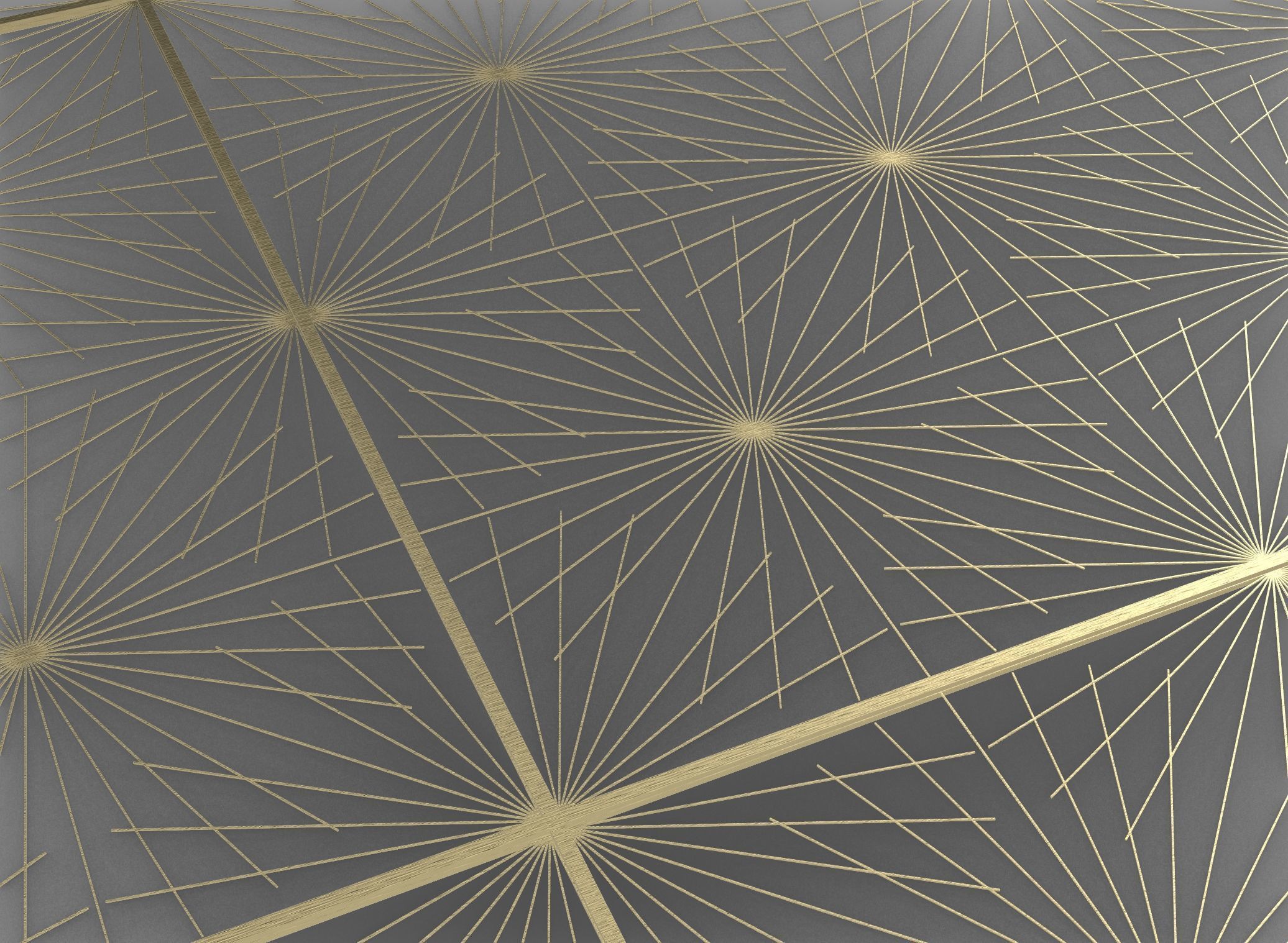 Gold Decorative Panel 7 Free 3D model_4