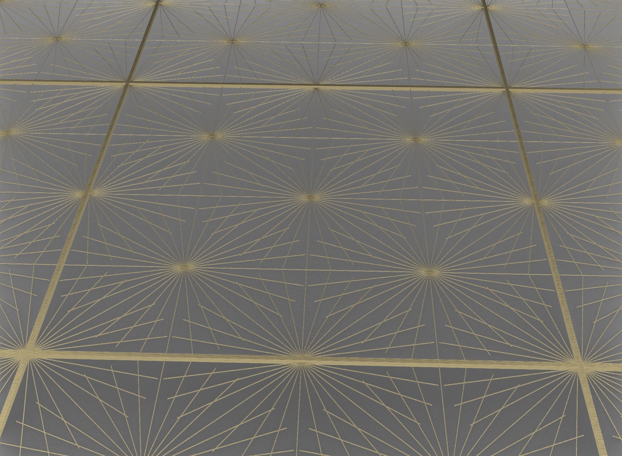 Gold Decorative Panel 7 Free 3D model_9