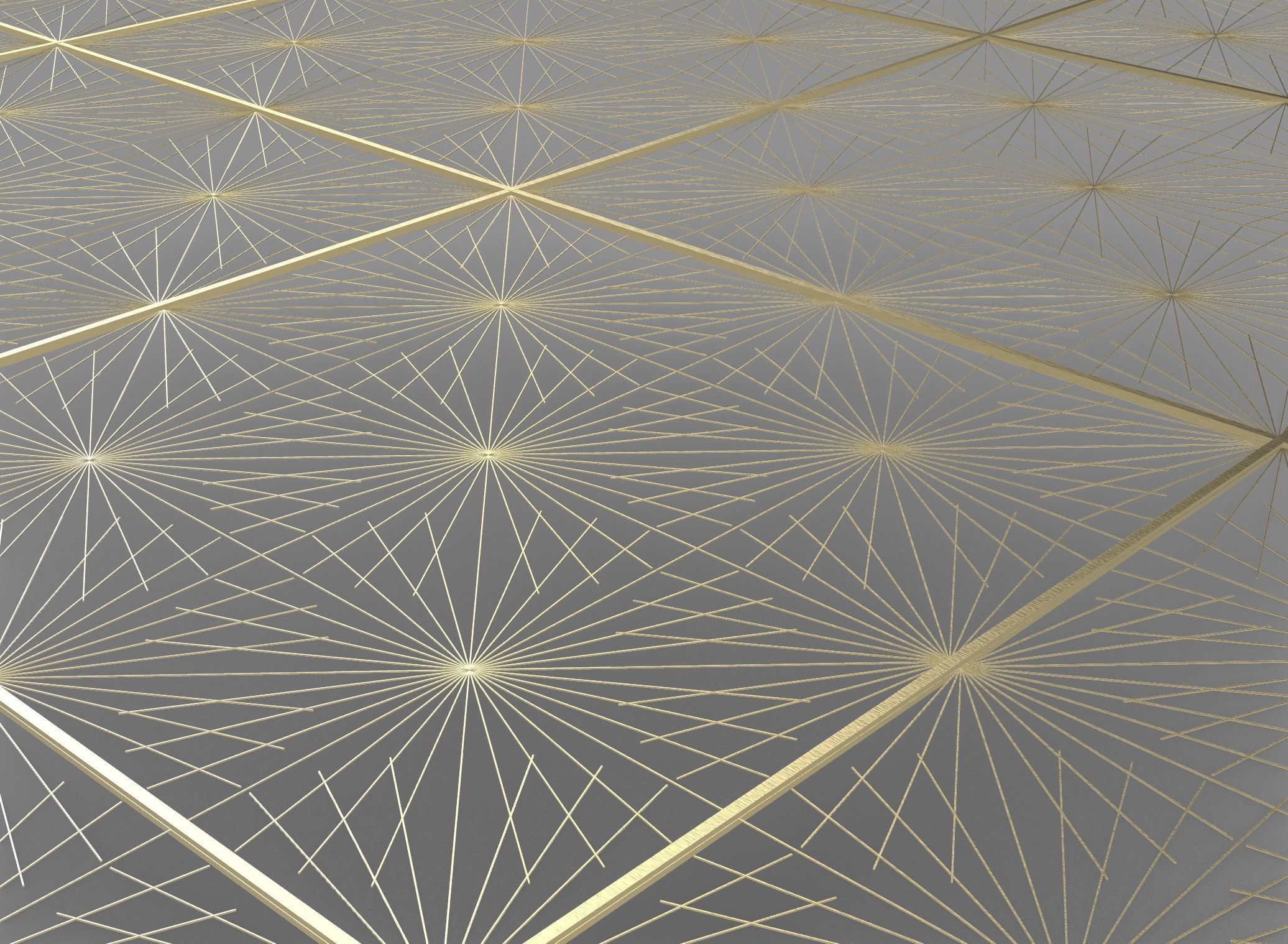 Gold Decorative Panel 7 Free 3D model_7