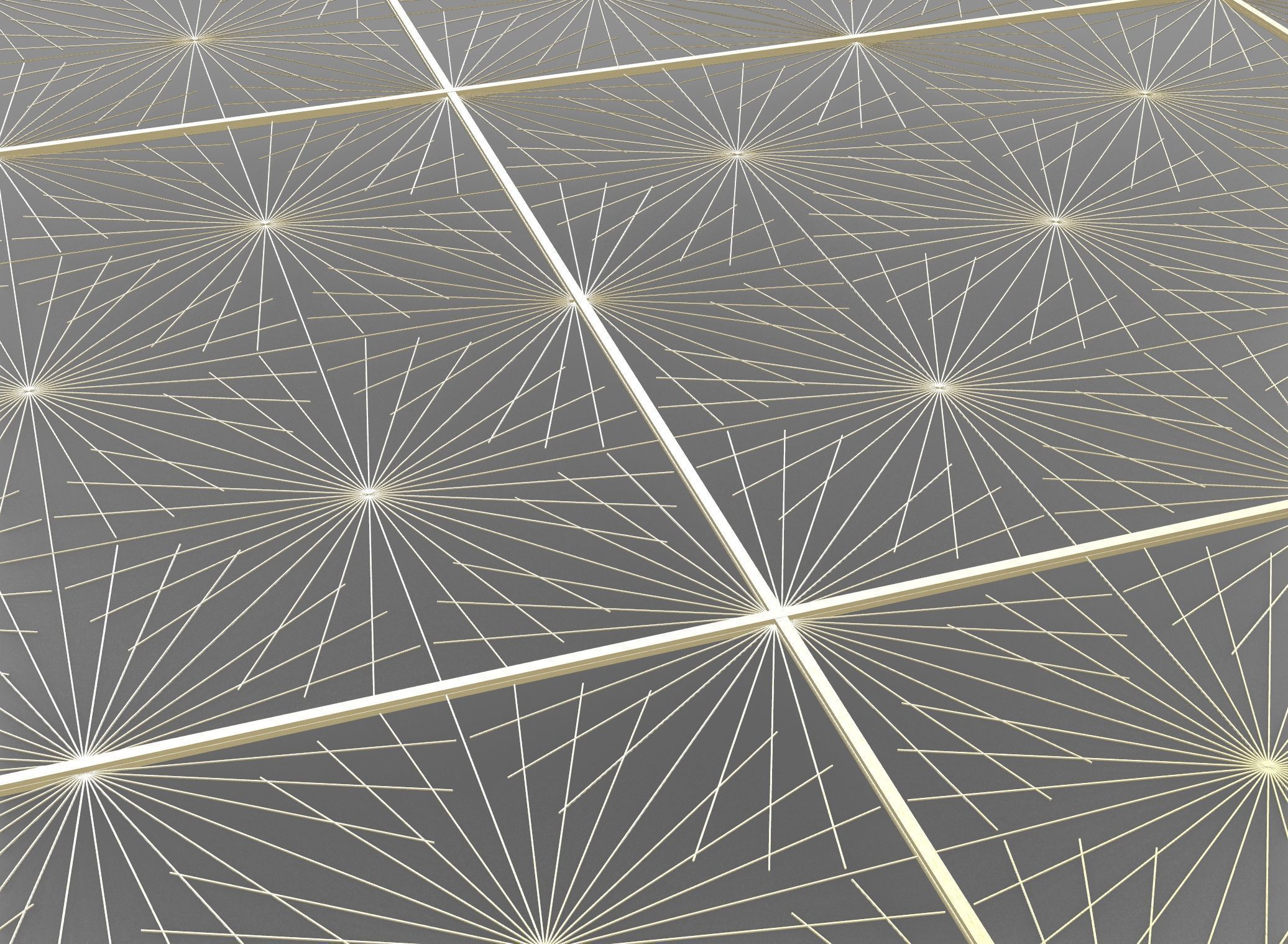 Gold Decorative Panel 7 Free 3D model_1